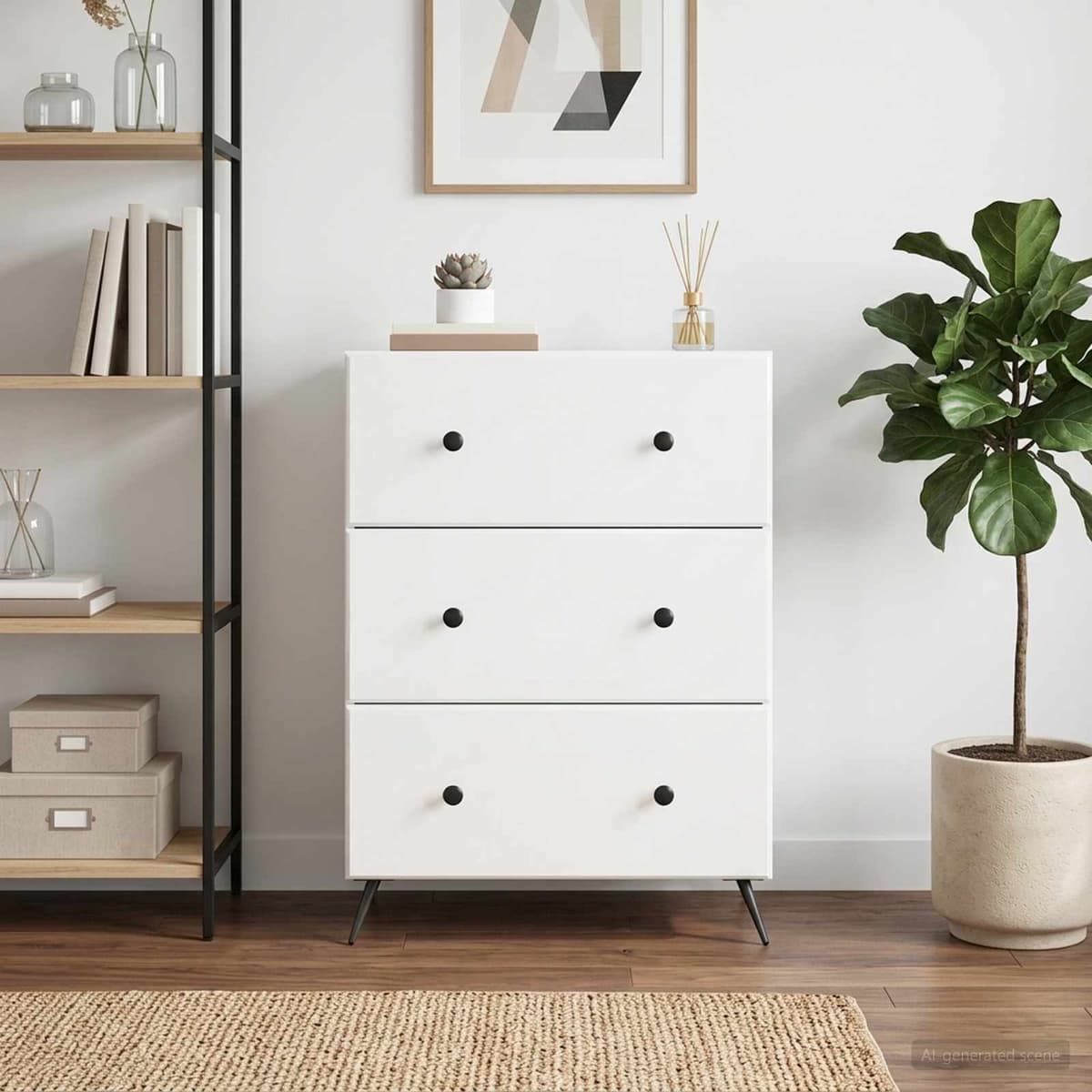 vidaXL Armoire à tiroirs 66 x 34,5 x 90 cm Bois d'ingénierie