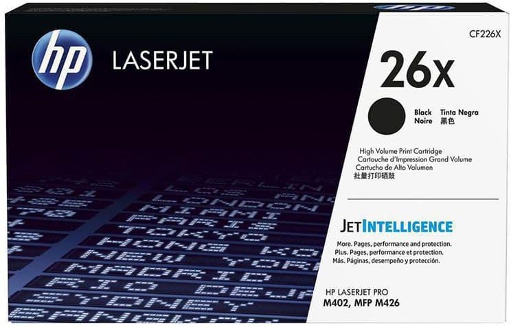 HP Toner CF226X 26X 9K Svart