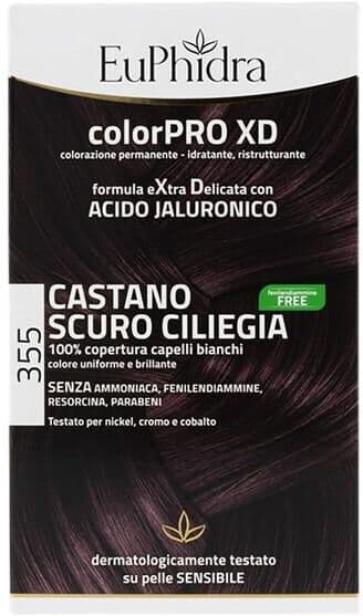 EuPhidra ColorPRO XD Tintura Extra Delicata Colore 355 Castano Scuro Ciliegia