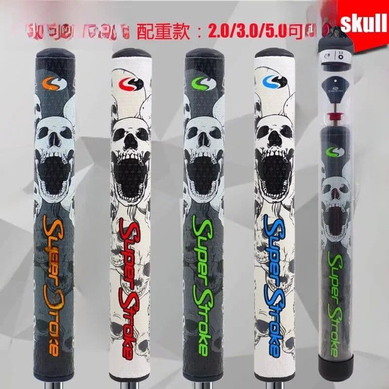 others Ultra-Light Golf Putter Grip Rubber Male Female Model Skull Head Design with Weights Sport Fitness Fans Supplies Golf Clubs
