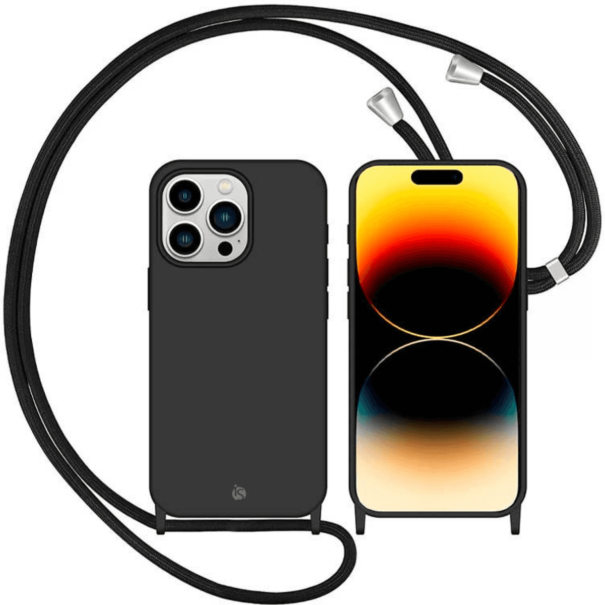 iS Capa com Cordão Ajustável iPhone 14 Pro - Preto