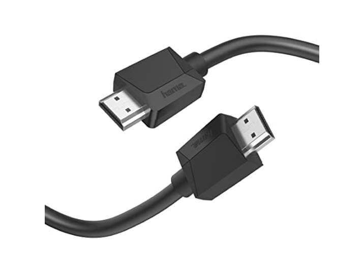 Hama 00205007 HDMI-kabel HDMI Aansluitkabel HDMI-A-stekker, HDMI-A-stekker 5.00 m Zwart 4K UHD