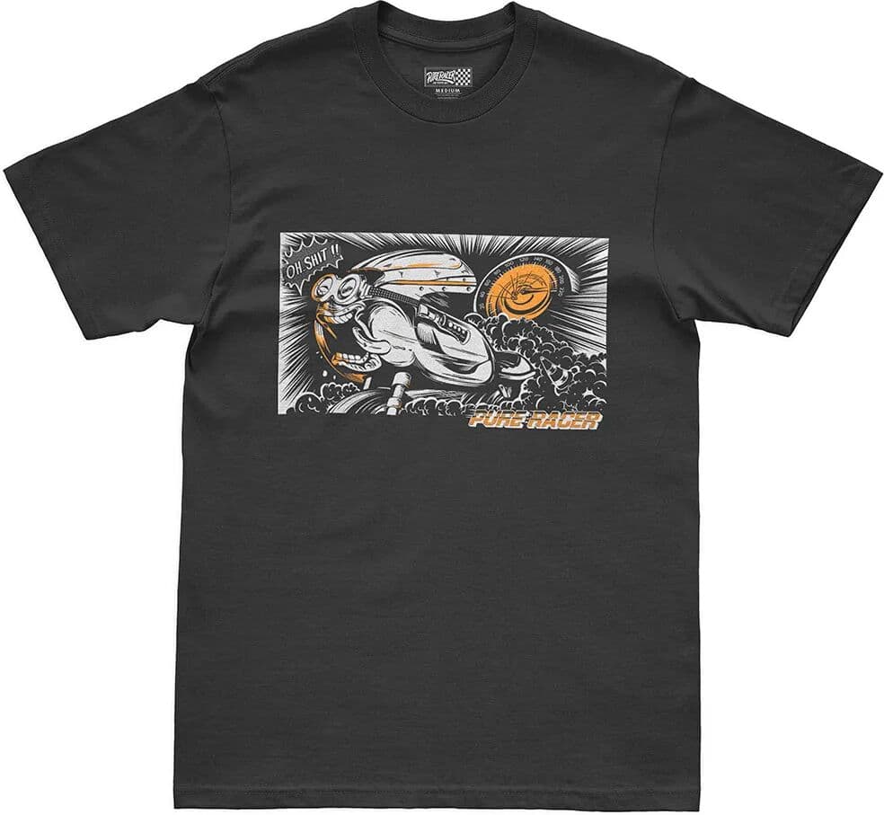 Pure Racer Camiseta De Manga Corta Comic Fairing Black XL