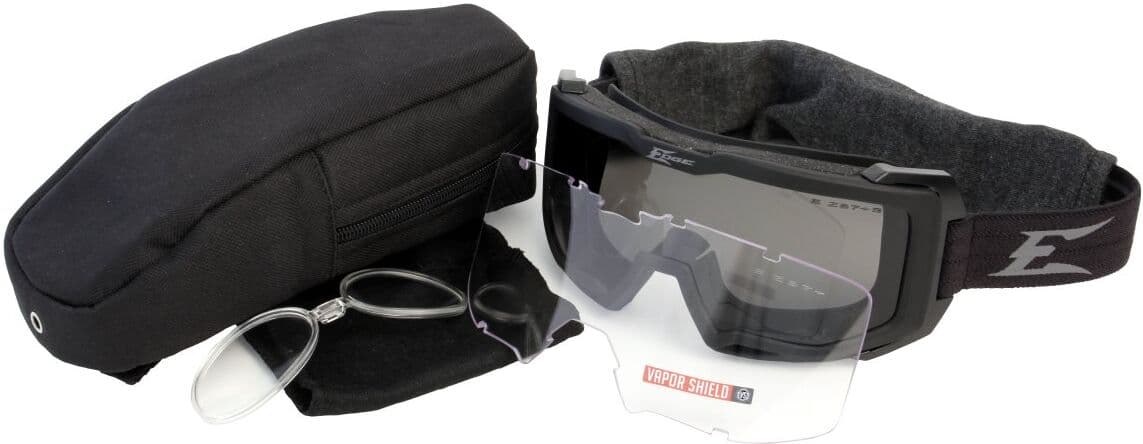 Edge Blizzard - Black Goggle / Clear & G-15 Vapor Shield