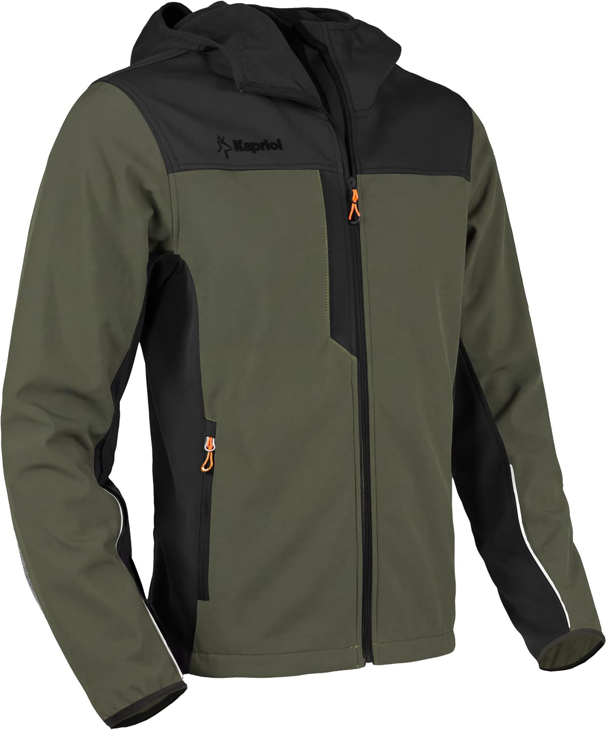 Kapriol GIACCA SOFT SHELL TRAVEL  TAGLIA XXL COLORE VERDE CON CAPPUCCIO