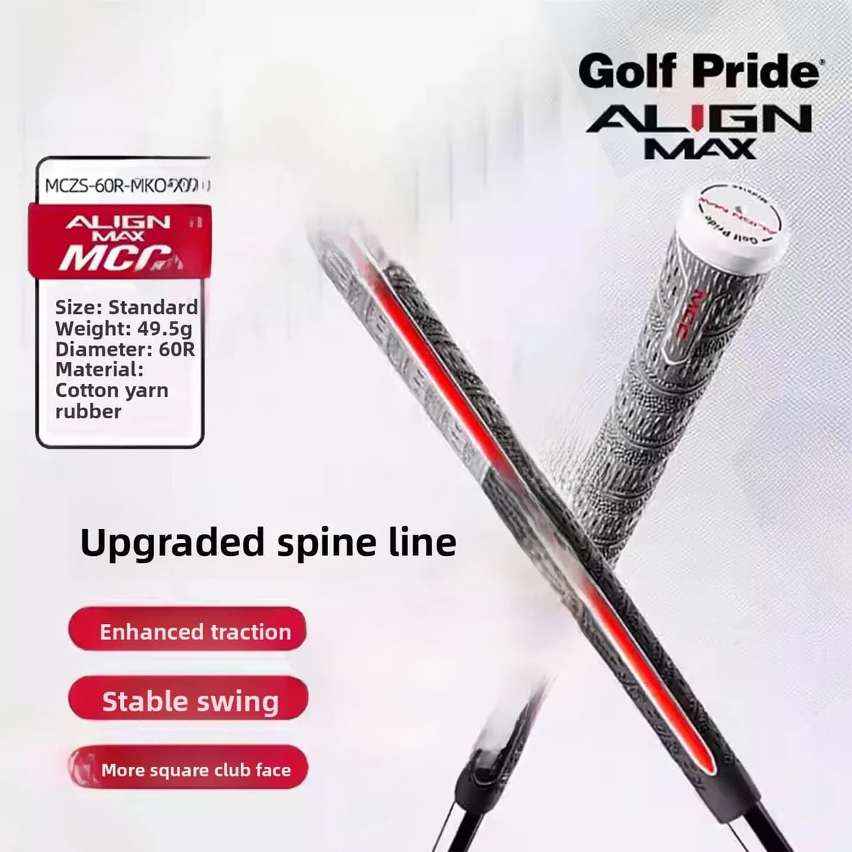 others 25 Models ALIGN MAX MCC Half Cotton Line Anti-slip Back Golf Club Grips for Men Iron Category Sports Fitness Fans