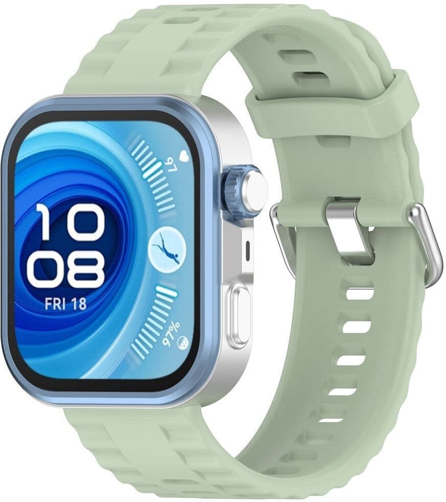 Huawei Watch Fit 5 Pro / 5 / 4 Pro / 4 / 3 EIDERWOOD Silikone Smartwatch Rem - Lysegrøn