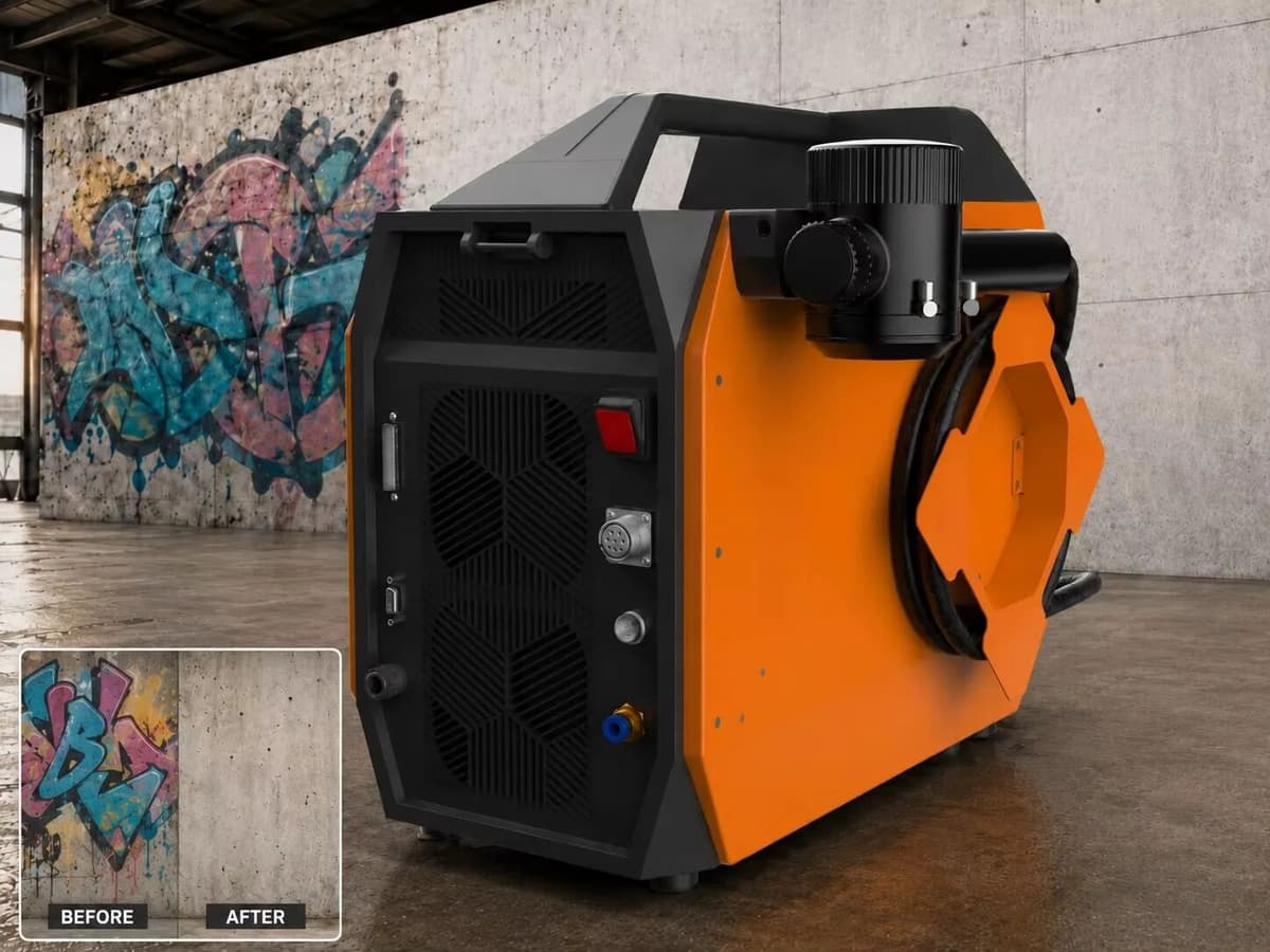 NONE Portable 220V Laser Cleaning Machine with Fan Pulse for Industrial Use