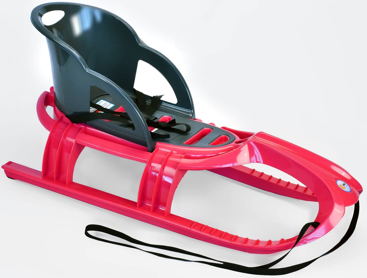 Rodel KHW "Snow Tiger Comfort", pink (pink, schwarz), Schlitten, KinderB:47cm H:54cm L:105cm, Kunststoff, B:47cm H:54cm L:105cm