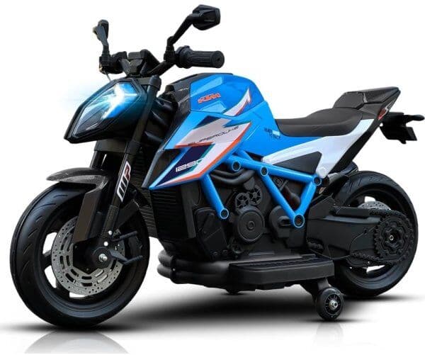 Elbil Ktm X12 Motorcykel Til Børn, 2x12v, Blå