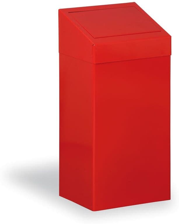 Kovona Kosz metalowy na śmieci segregowane, 45 l, czerwony
