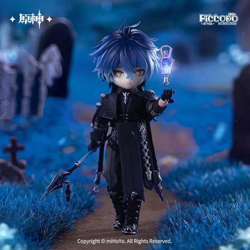 Genuine Mihoyo Genshin Impact Joint Moveable Flins Figure Scale 1/12 Model Trendy Toys Surprise Collection Gifts For Fans