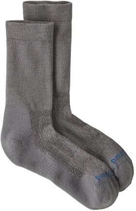 Patagonia Merino Wool Blend Crew Socks, Feather Grey L