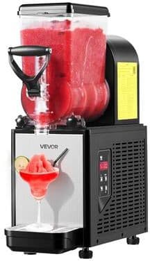 VEVOR Slushie Machine, Commercial Slushy Maker, Frozen Drink Maker with Self-Cleaning, Margarita Machine