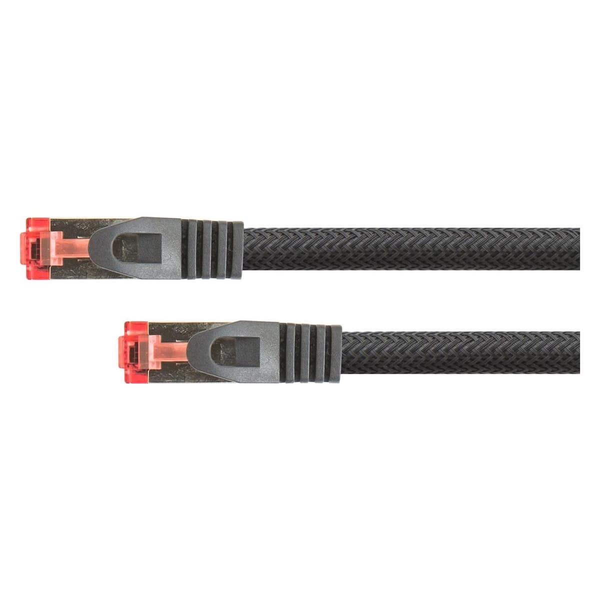 Python RNS Patchkabel mit Rastnasenschutz und Nylongeflecht, Cat. 6, S/FTP, PiMF, PVC, 250MHz, OFC, schwar (S/FTP, CAT6, 2 m) (8063PY-020S)