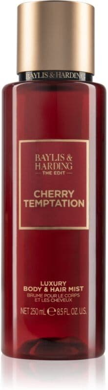 Baylis & Harding The Edit Cherry Temptation parfümiertes Bodyspray für Damen Cherry, Jasmin & Sandalwood 250 ml