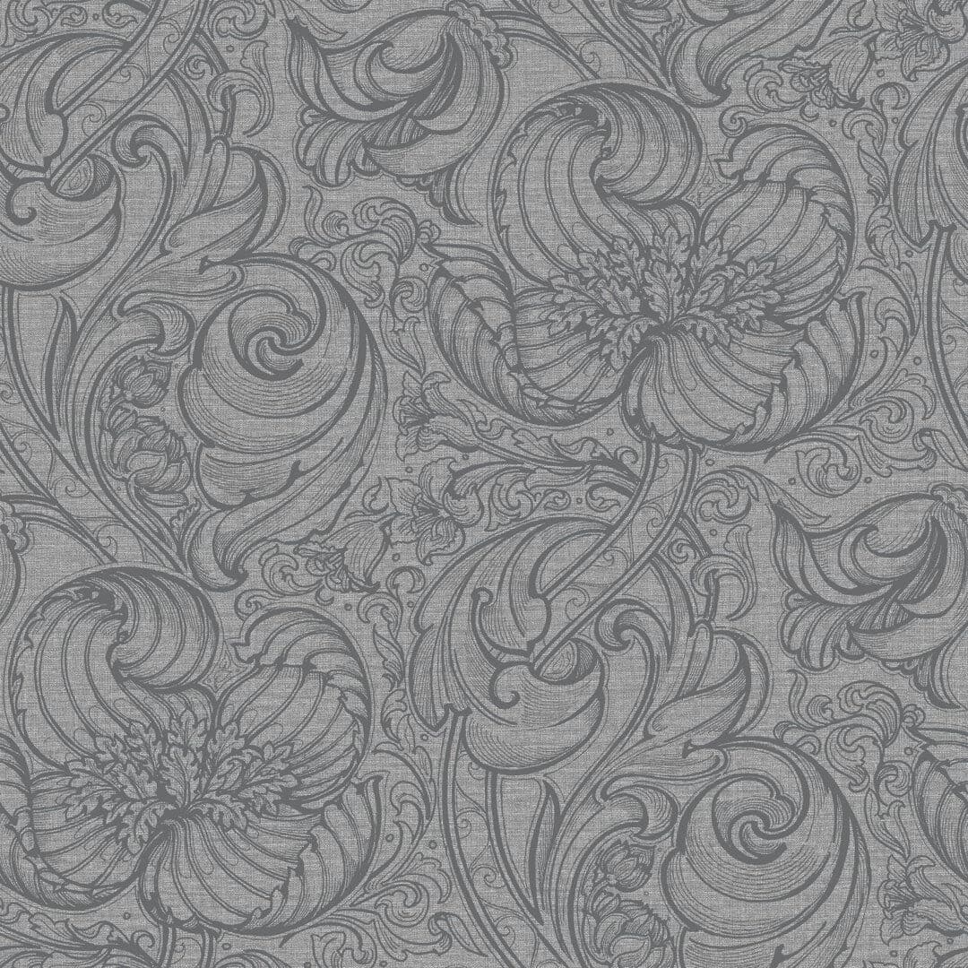 Galerie Home Llewelyn-Bowen Off The Wall Down the Dilly 3D Embossed Grey 34.45cm L