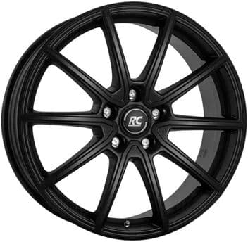 RC Design Rc32 Satin Black Matt 7.5x18 ET 42.5 5X112 Alufelge Schwarz