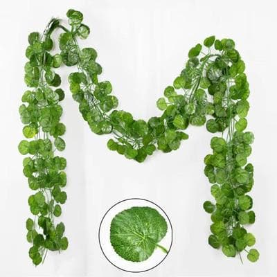 Inspired Finds Artificial Ivy Garland Hanging Vine Realistic Green Leaves Wall And Garden Decor 68.90ft (10 String) begonia