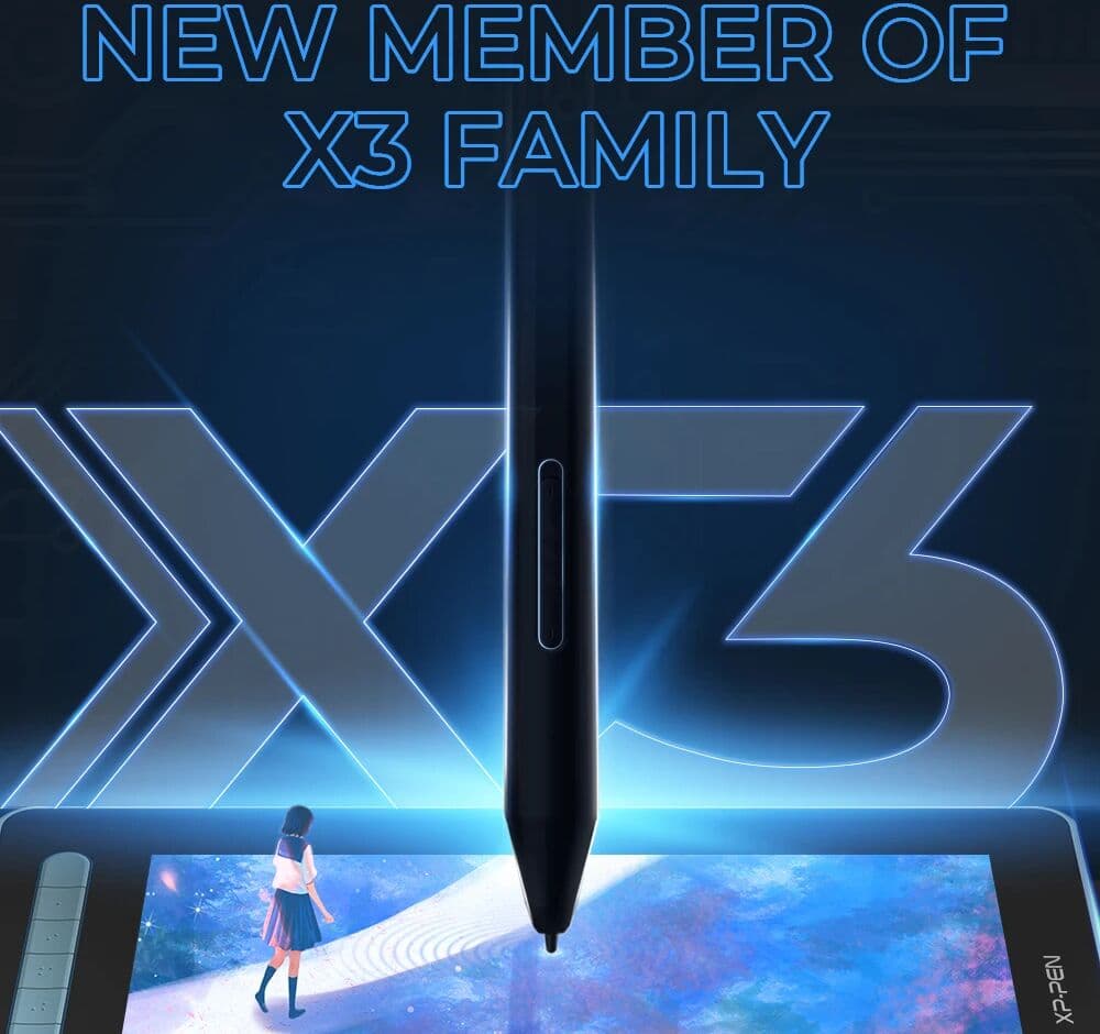 XPPen  Artist 12 Pen Graphic Tablet Monitor Drawing Tablet 127% sRGB 8192 Level with 8 Keys Tilt Support Windows mac Android