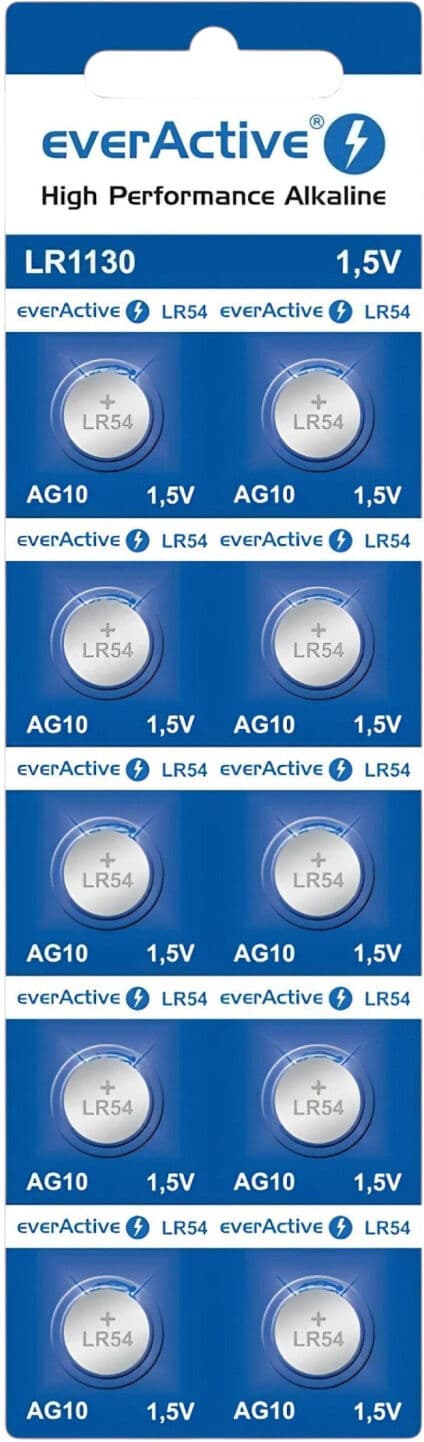 Everactive Elem - Baterie tip LR1130 / LR54 - 10 bucăți