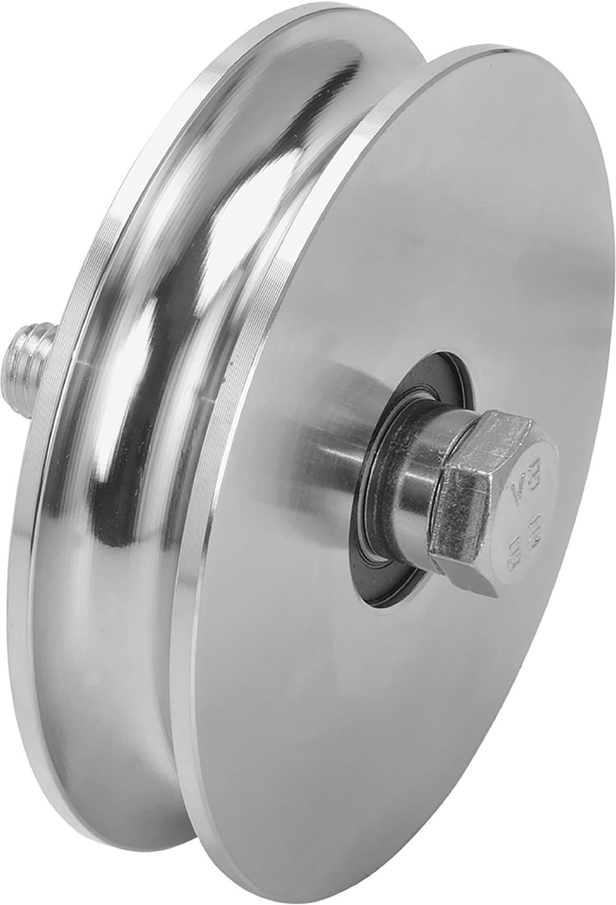 Combiarialdo RUOTE CANCELLO 2 CUSCINETTI GOLA TONDA Ø 120 mm PORTATA 430 kg 6PZ ZINCATE TUBOLARE Ø 50 mm