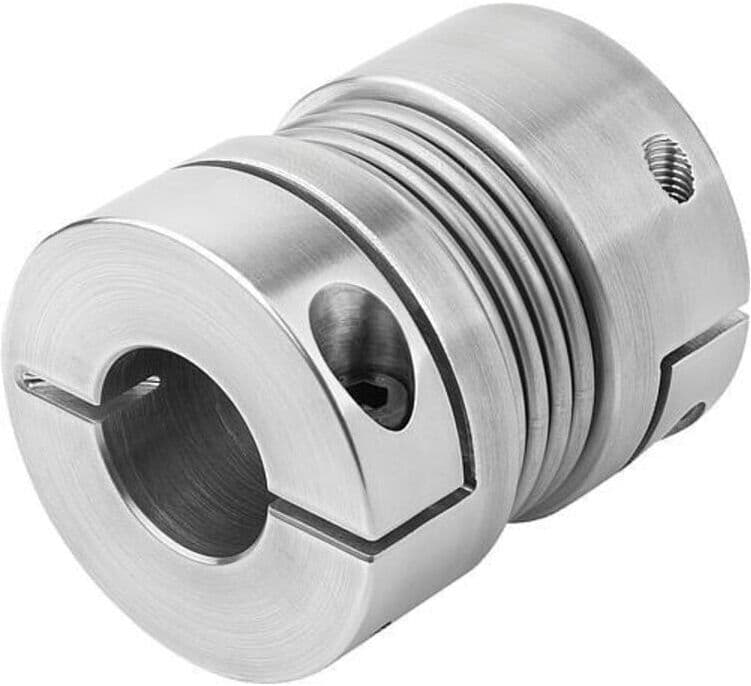 KIPP Metallbalgkupplung Gr. 150 D1 19 D2 19 L 91 Aluminium (K1882.1500911919)