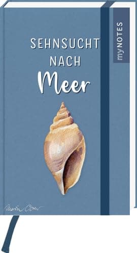 myNOTES Papeterie: Notizbuch A6 Naturschätze: Sehnsucht nach Meer Maritimes Mini-Blankbook, gepunktet, ideal für Notizen unterwegs - Preis vom 30.09.2026 09:01:18 h