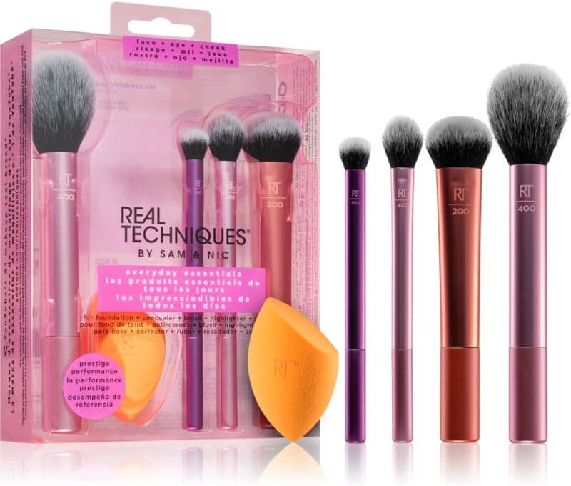 Real Techniques Everyday Essentials sivellinsetti täydelliseen ulkonäköön