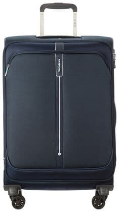Samsonite Popsoda 66cm 4-Wheel Medium Expandable Suitcase - Dark Blue