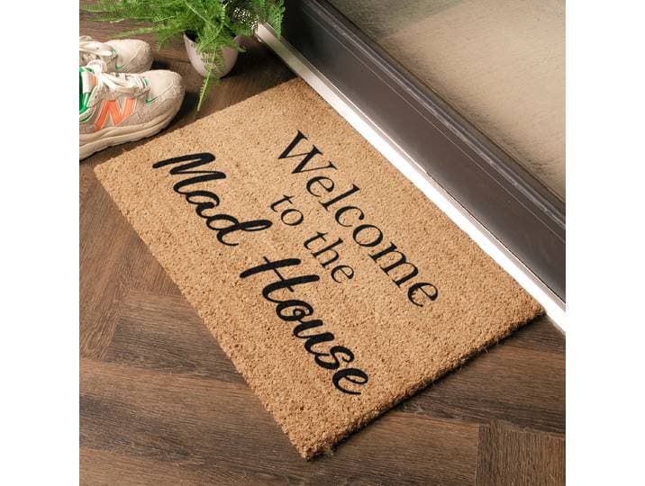 Fußmatte TYPO-MADHOUSE 40 x 1 x 60cm Braun