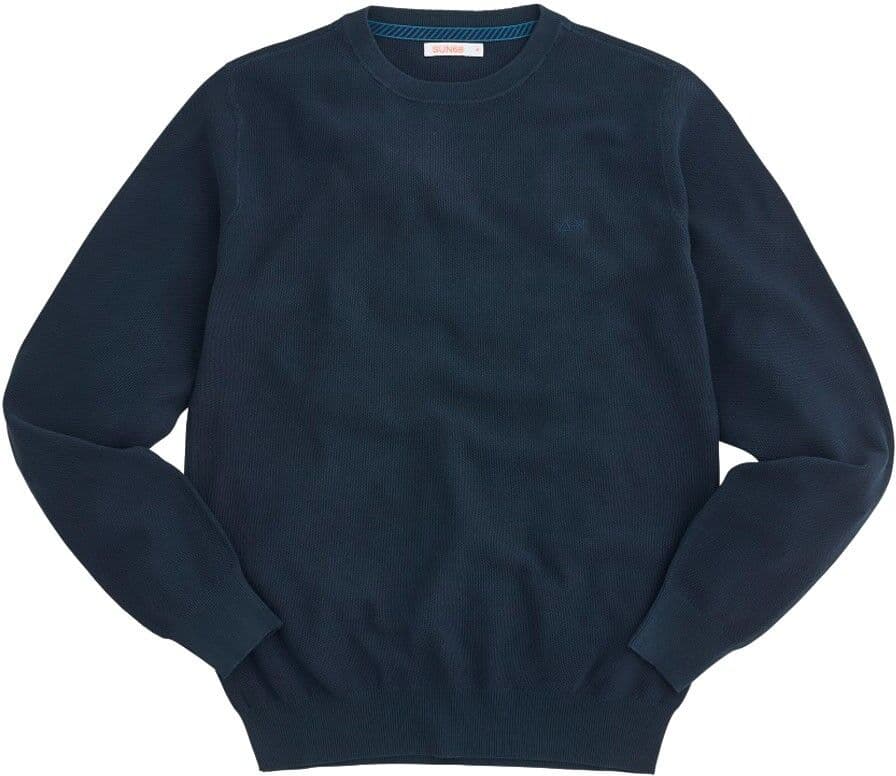 Sun68 Sun 68 Maglioncino Tessuto Piquet Blu Uomo S