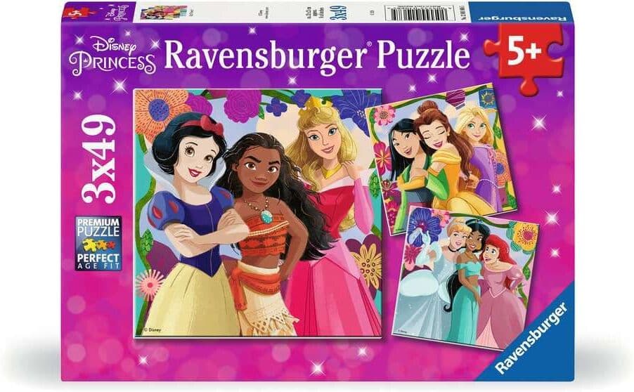 Ravensburger -Puzzle Disney Princess 3x49p