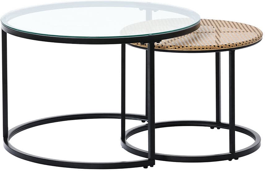 Bay Isle Home Alese Frame Coffee Table Clear 46cm H X 70cm W X 70cm D
