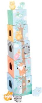 Small foot Stacking Tower Pastel Animals torre para empilhar 12m+ 10 un.. Stacking Tower Pastel Animals