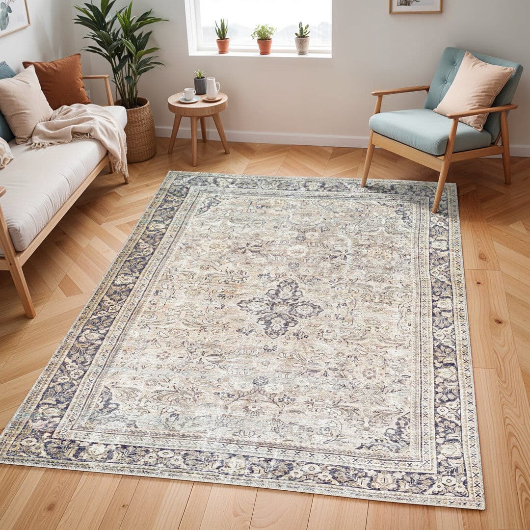 Becki Owens x Livabliss Machine Washable Darling Rug Purple;Brown;Gray Rectangle 200 x 275cm