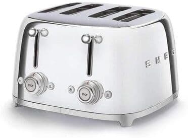 Smeg 4x4 Slot Toaster TSF03 - Black