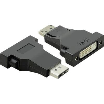 Value DisplayPort / DVI Adapterkabel DisplayPort Stecker, DVI-D 24+1pol. Buchse 0.15 m Schwarz 12.99.3157 DisplayPort-Kabel
