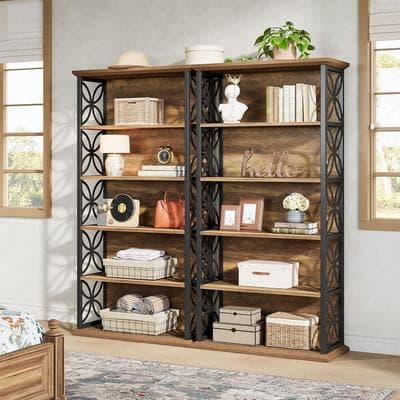 BLUEBELL "6-Tier Tall Bookshelf, 71"" Industrial Freestanding Bookcase for Home Office, Living Room"