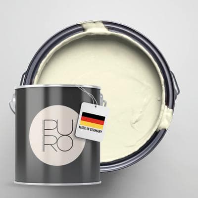 Wandfarbe A.S. CRÉATION "Premium Innenwandfarbe PURO Tuchmatt gentle lime", beige (c6000 gentle lime), 5 l 5ml, Farben, ideal für Wohnzimmer, Schlafzimmer, Flur und Küche, Farbwelt Grün
