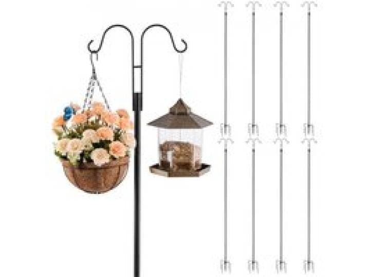 VEVOR Crochet de Berger pour Mangeoire à Oiseaux, 2730 mm, Poteau pour Mangeoires à Oiseaux, Lot de 8, Épaisseur 19 mm, Support pour Jardin Suspendre Paniers à Plantes, Lanternes, Carillons Éoliens