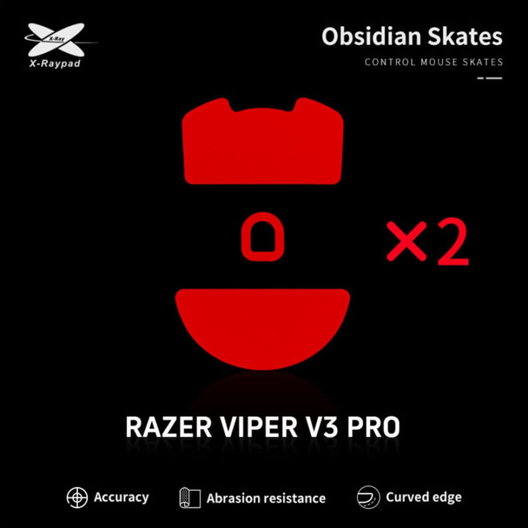 X-raypad Obsidian Mouse Skates Til Razer Viper V3 Pro