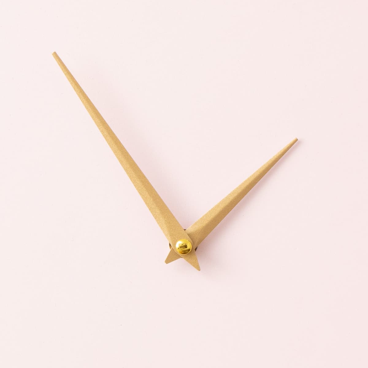 Wooden Pink & Gold Detailed Heart Shaped Wall Clock - 40cm x 40cm Wood, Metal