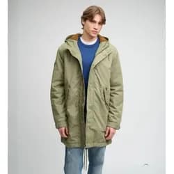 Superdry für Herren. M5012199C Militärparka grün (S), Lässig, Baumwolle