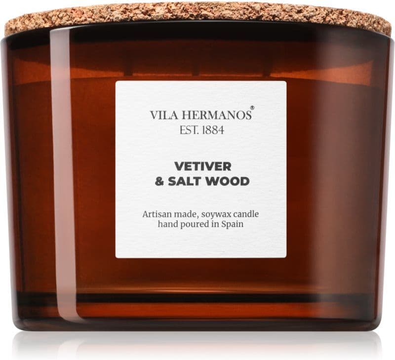Vila Hermanos Apothecary Vetiver & Salt Wood αρωματικό κερί 350 γρ