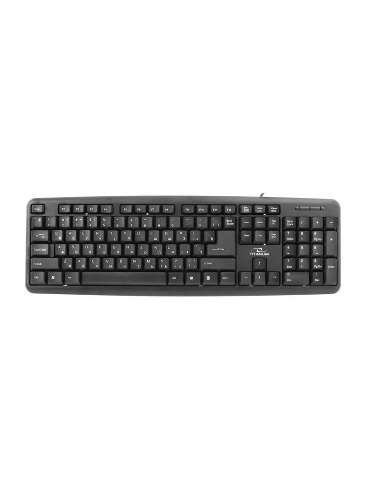 Esperanza TITANUM TKR101 STANDARD KEYBOARD. USB RUSSIAN - Tastatur - Russich - Schwarz