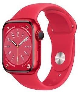 Apple Watch Series 8 Aluminium 41 mm (2022)   GPS   (PRODUCT)RED   Sportarmband (PRODUCT)RED S/M