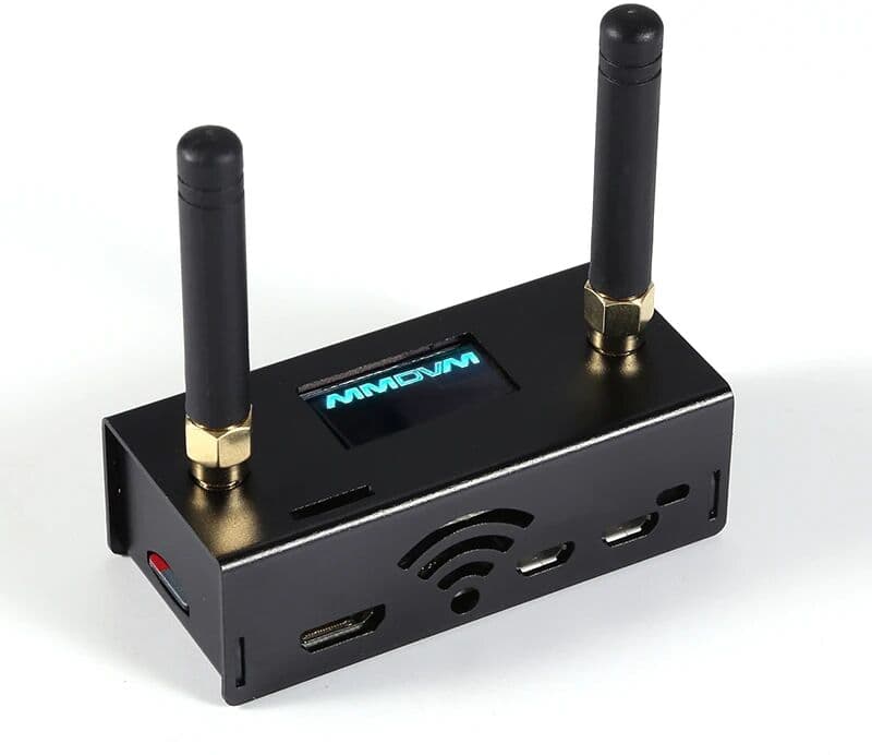 AISANRAY Duplex MMDVM Hotspot UHF VHF Band Radio Station WiFi NXDN P25 DMR YSF D-Star with Raspberry Pi Zero W + 0.96 OLED + Antenna