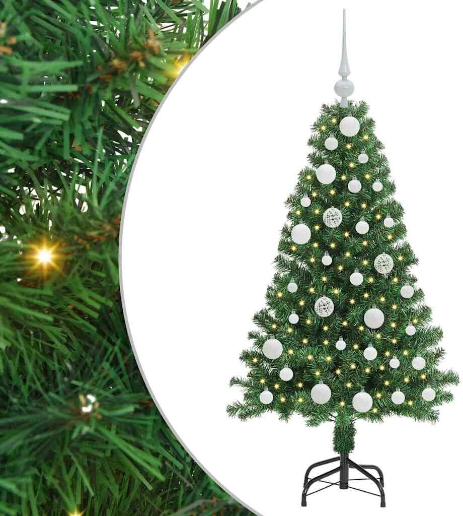 vidaXL Sapin de Noël artificiel Vert 120 cm PVC, Acier et Plastique