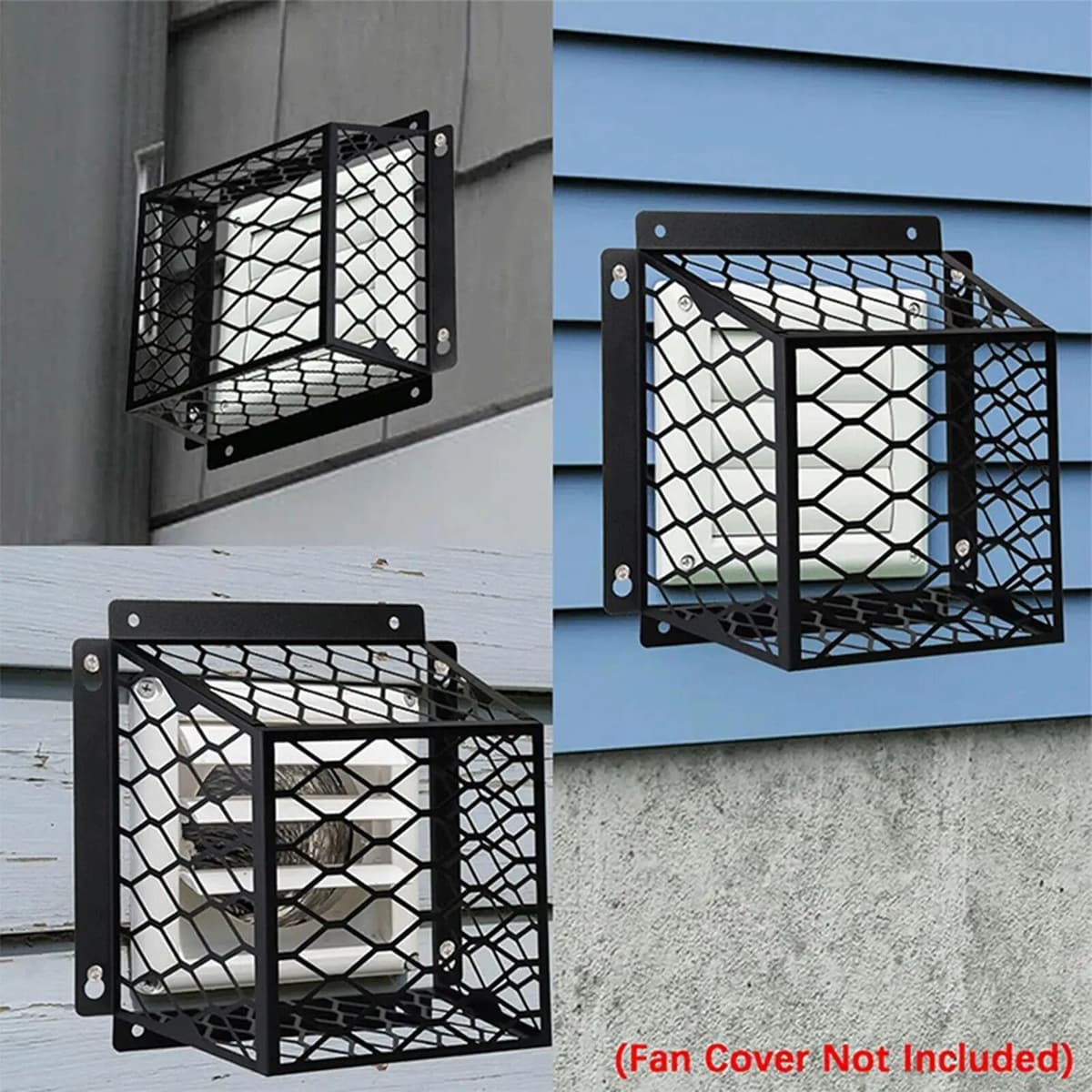 NONE Outdoor Vent Cover Galvanized Steel Protective Cap Bird Guard Wear-Resistant Protective Case Outdoor Covers for 3-4 Inches Dryer